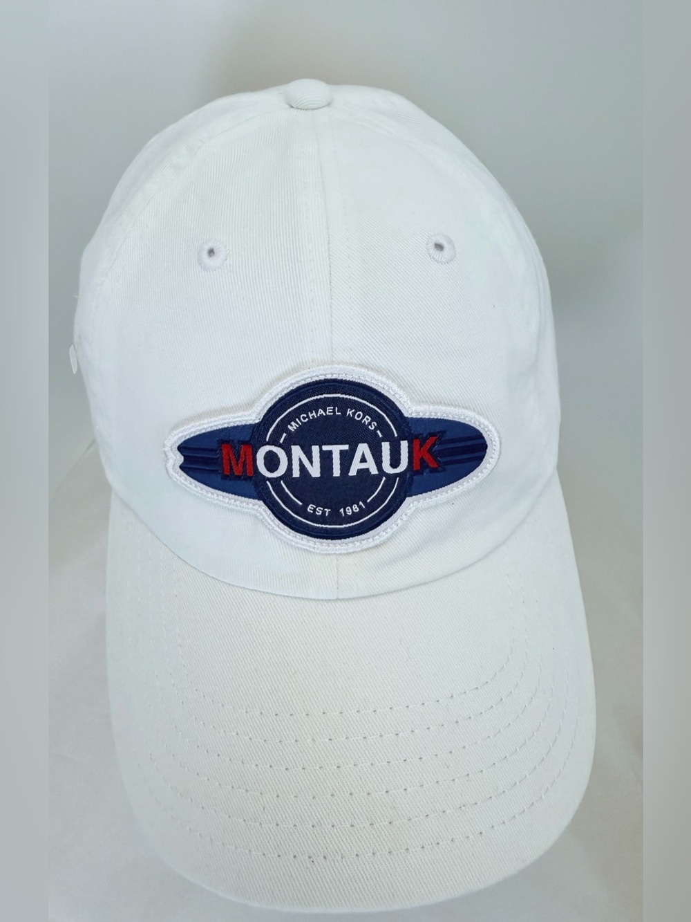 Michael Kors Montauk MK81 White Baseball Cap Hat Unisex - New